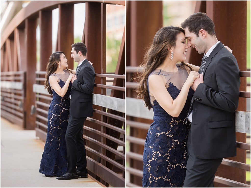 Engagement session at Falls Park - Sioux Falls, South Dakota