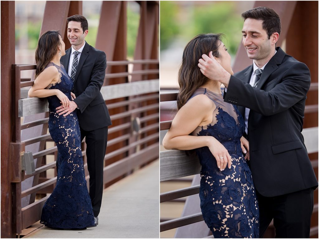 Engagement session at Falls Park - Sioux Falls, South Dakota