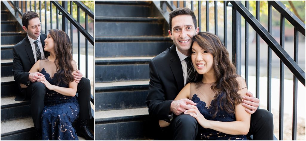 Engagement session at Falls Park - Sioux Falls, South Dakota