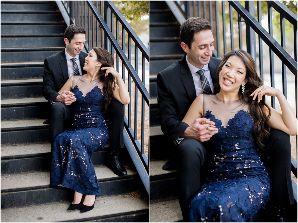 Engagement session at Falls Park - Sioux Falls, South Dakota