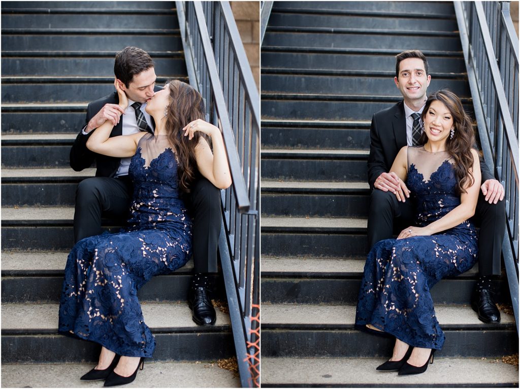 Engagement session at Falls Park - Sioux Falls, South Dakota