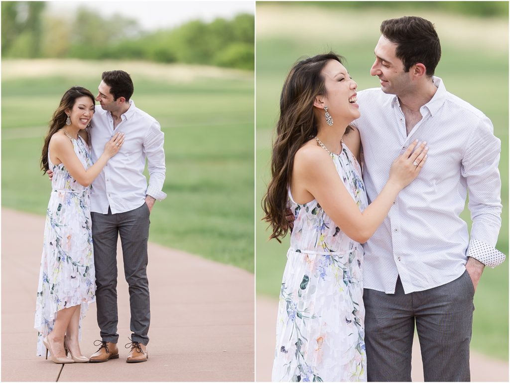 Engagement session at Falls Park - Sioux Falls, South Dakota