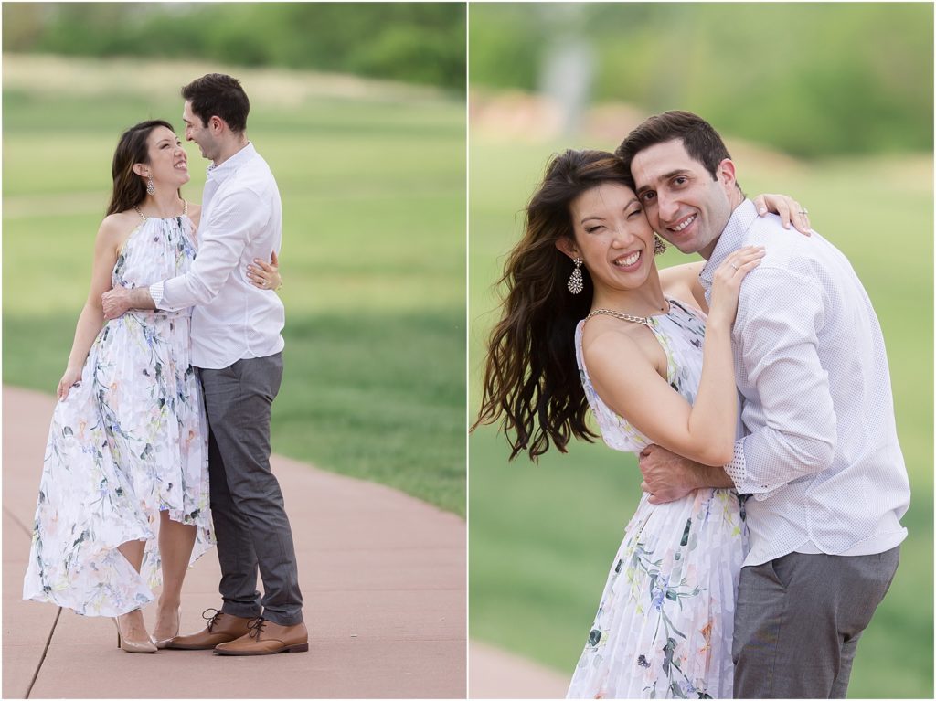 Engagement session at Falls Park - Sioux Falls, South Dakota