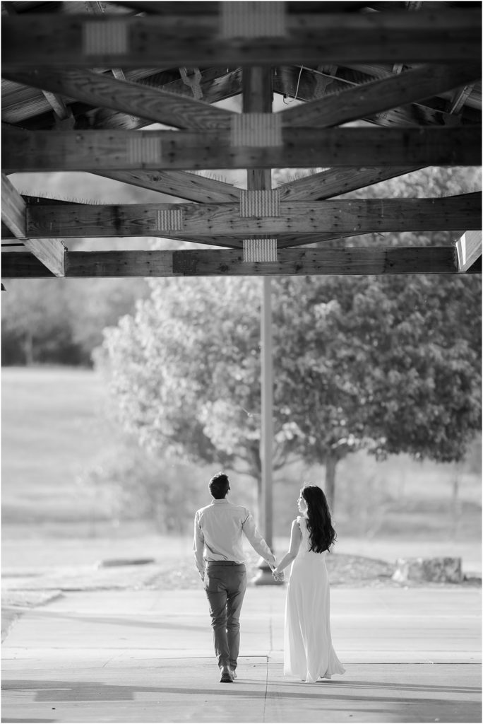 Engagement session at Falls Park - Sioux Falls, South Dakota