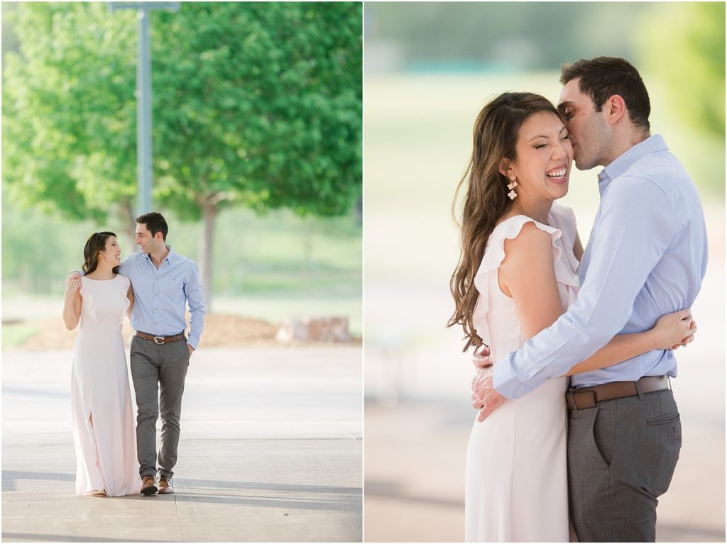 Engagement session at Falls Park - Sioux Falls, South Dakota