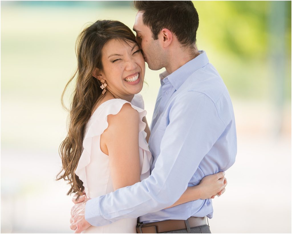 Engagement session at Falls Park - Sioux Falls, South Dakota