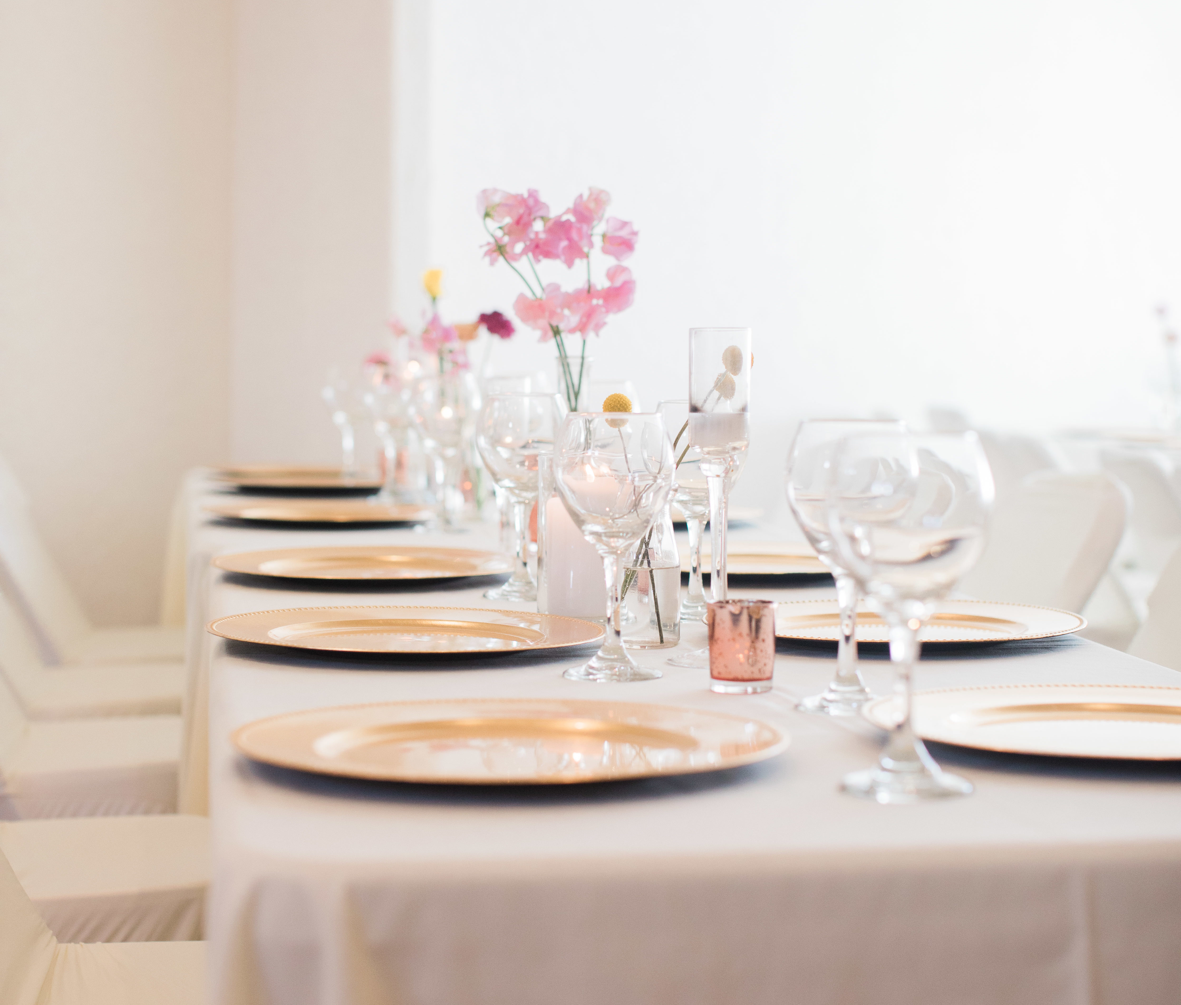 Bridal Table set for intimate Wedding