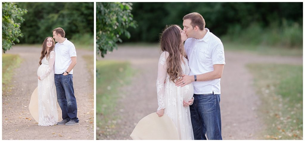 Outdoor maternity session at Sertoma Park, South Dakota