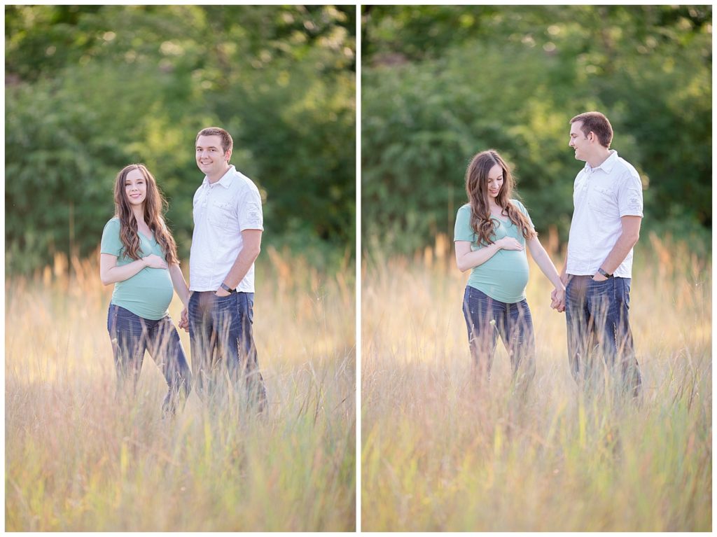 Outdoor maternity session at Sertoma Park, South Dakota