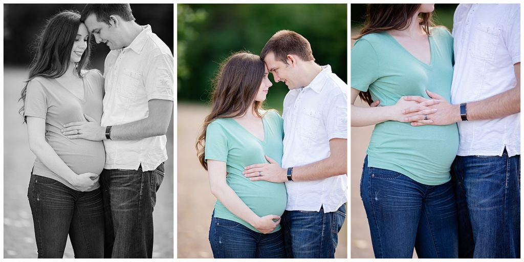Outdoor maternity session at Sertoma Park, South Dakota