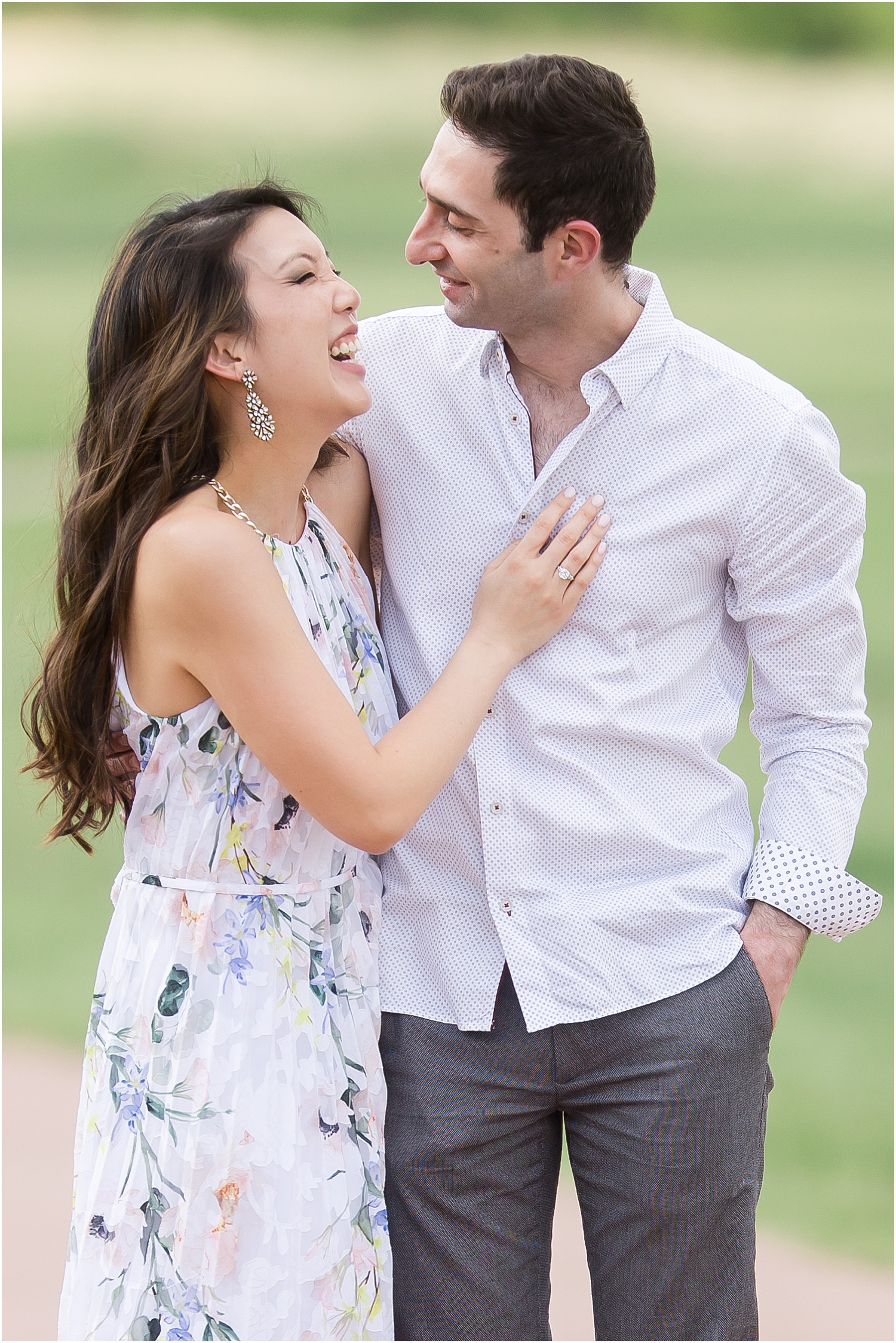 Engagement session at Falls Park - Sioux Falls, South Dakota