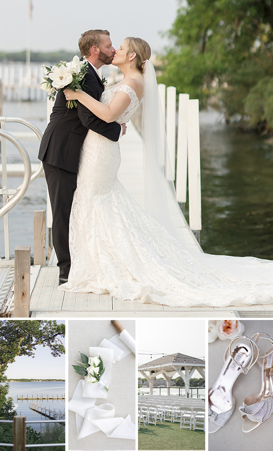 Lake wedding in Okiboji, Iowa