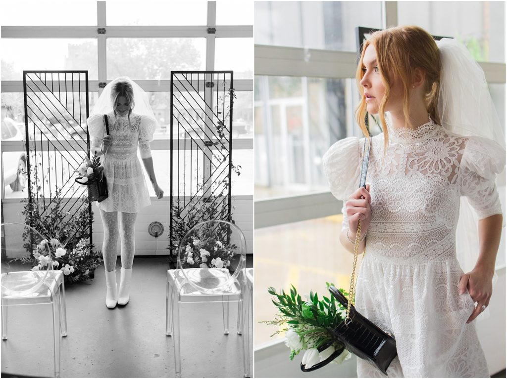 Urban elopement Sioux Falls - Rainy wedding day