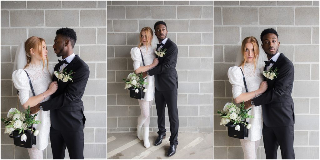 Urban elopement Sioux Falls - Rainy wedding day