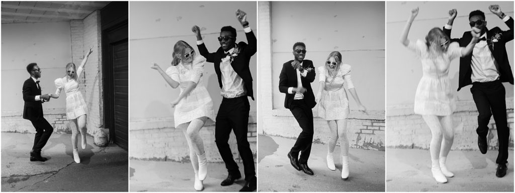 Urban elopement Sioux Falls - Rainy wedding day
