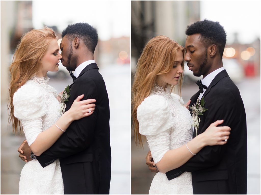 Urban elopement Sioux Falls - Rainy wedding day