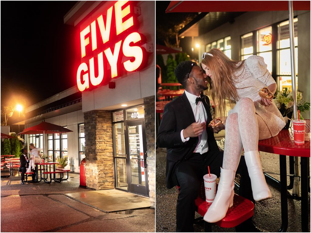 Urban elopement Sioux Falls - Rainy wedding day