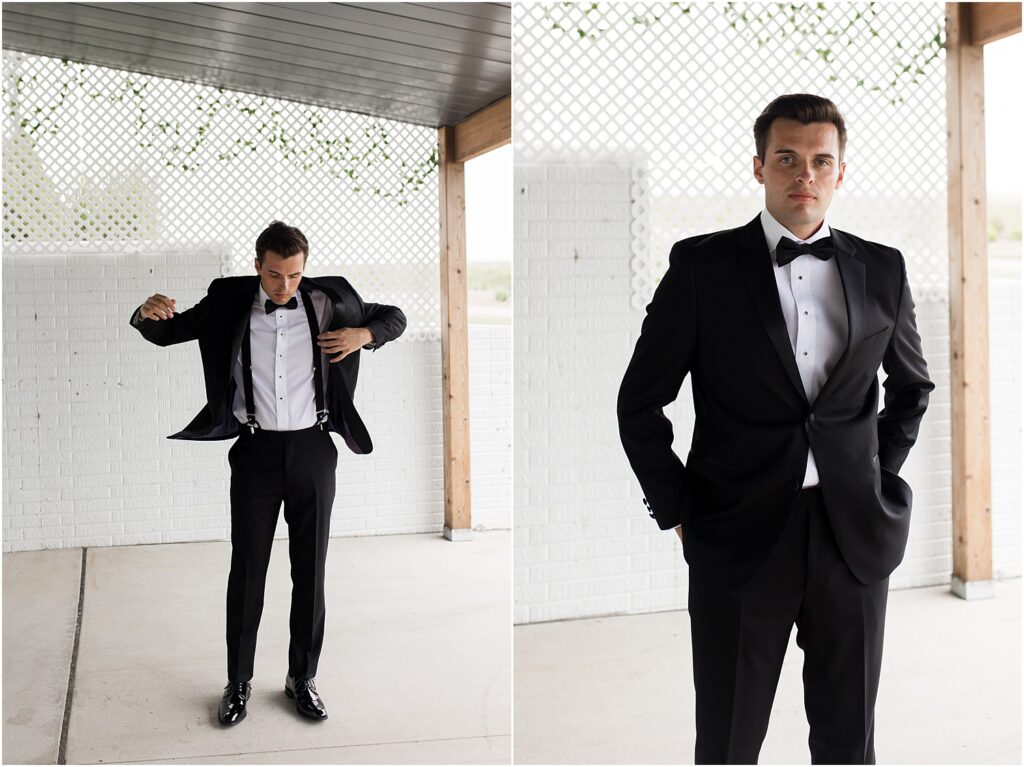 Summer Sioux Falls Wedding | Groom getting ready