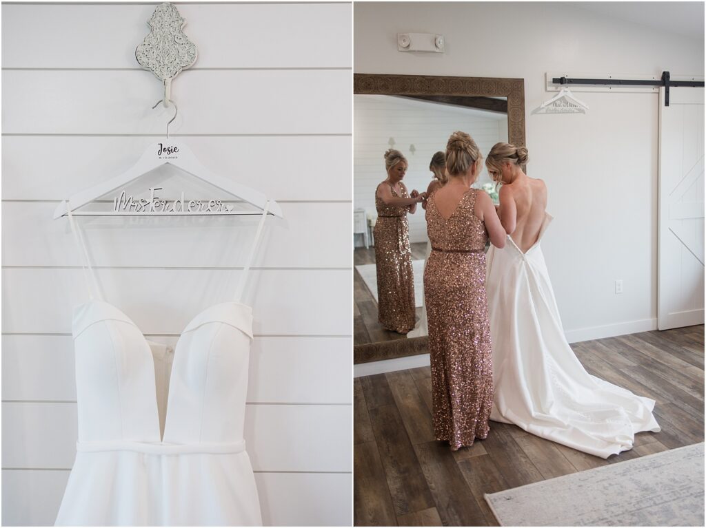 Summer Sioux Falls Wedding | Bride getting ready