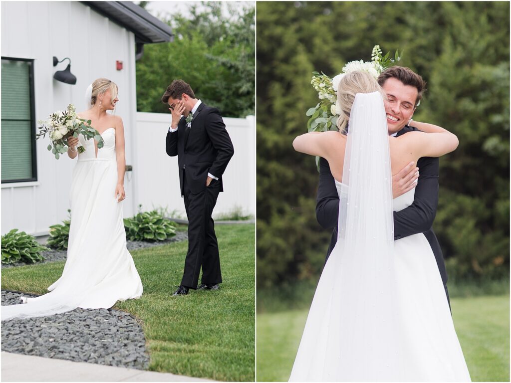 Summer Sioux Falls Wedding | first look