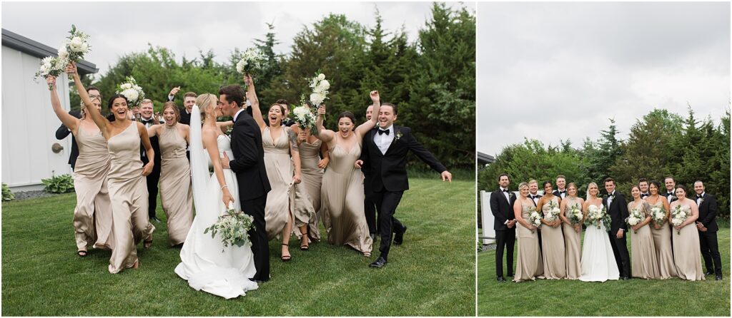 Summer Sioux Falls Wedding | Bridal Party Outdoor photos