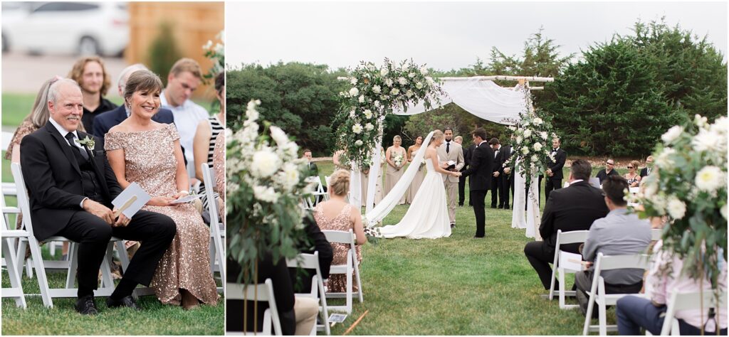 Summer Sioux Falls Wedding | Outdoor ceremony