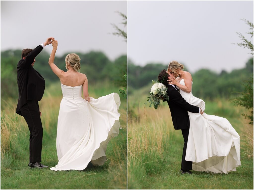 Summer Sioux Falls Wedding | Bride and groom