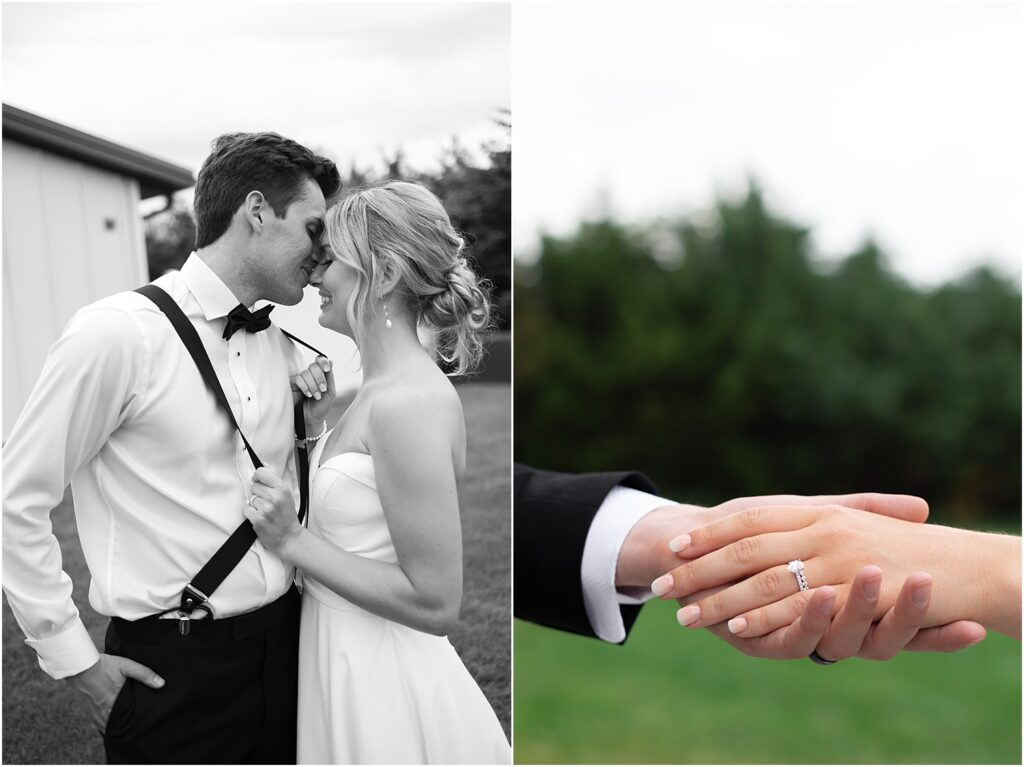 Summer Sioux Falls Wedding | Bride and Groom sunset