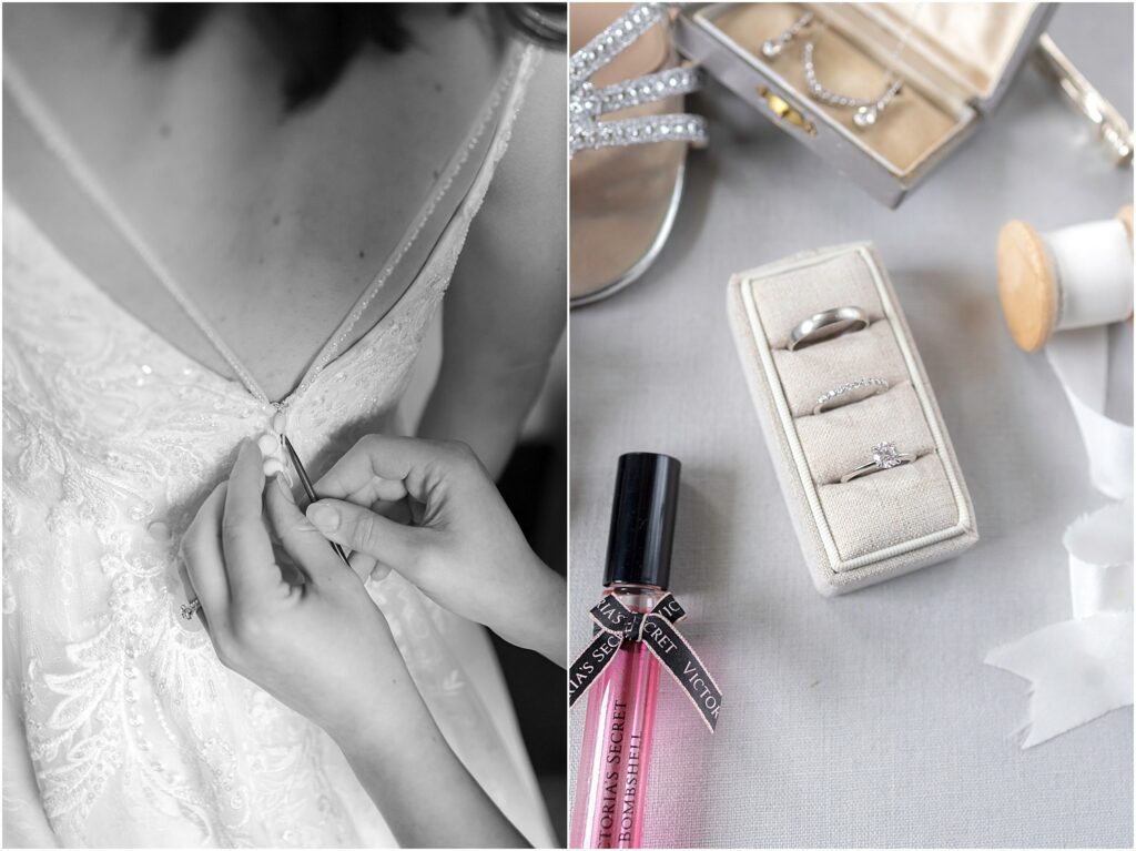 Sioux Falls Summer Downtown Wedding - bride getting ready