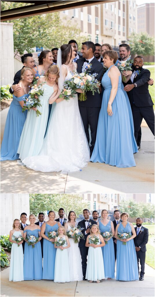 Sioux Falls Summer Downtown Wedding - Bridal Party