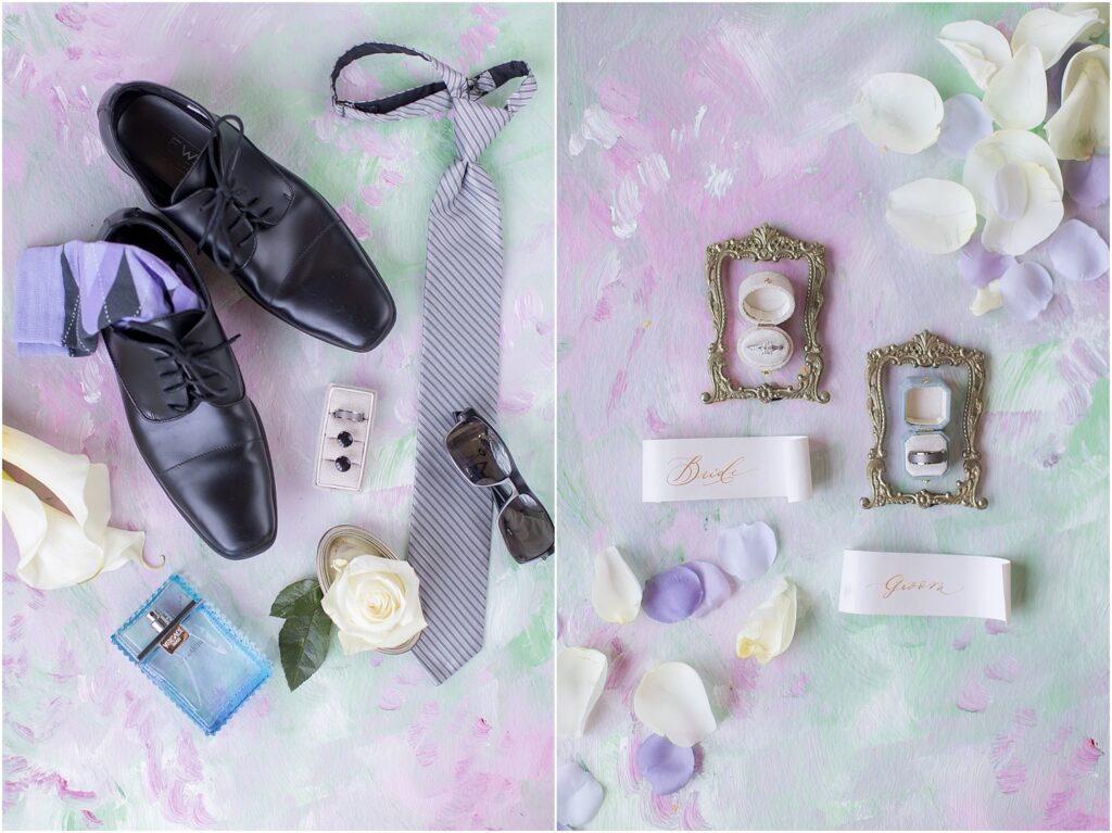 Sage and lavender summer wedding at Blue Haven Barn