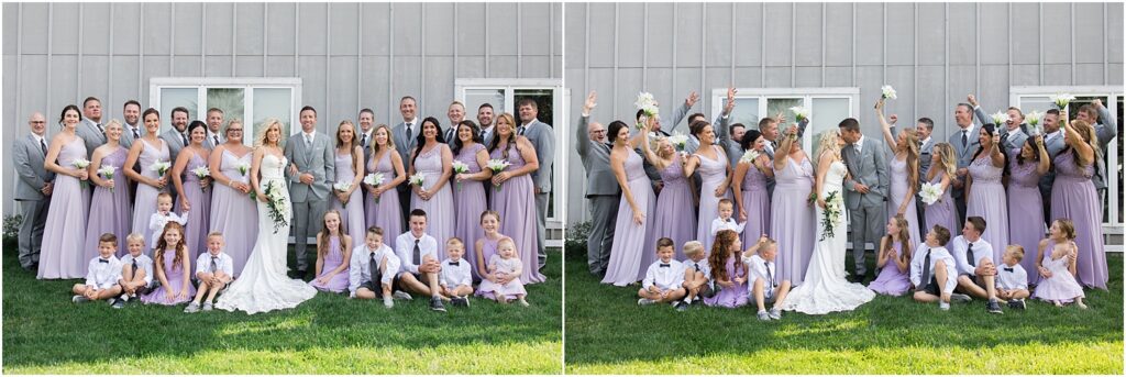 Sage and lavender summer wedding - Bridal Party photos