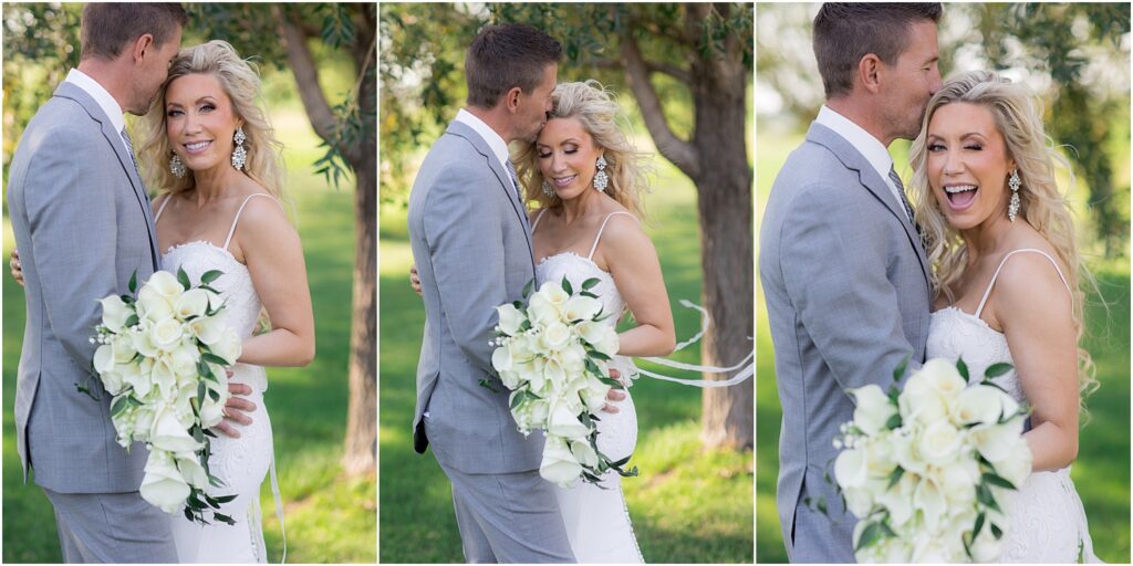 Sage and lavender summer wedding - Couple's photos