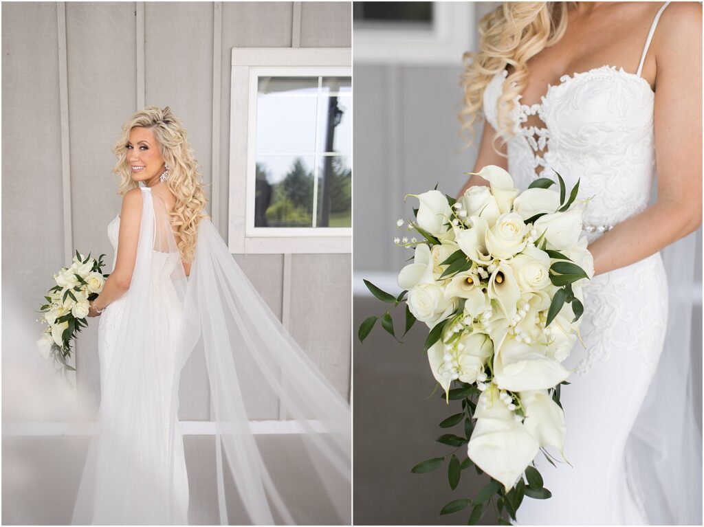 Sage and lavender summer wedding - Bridal portraits