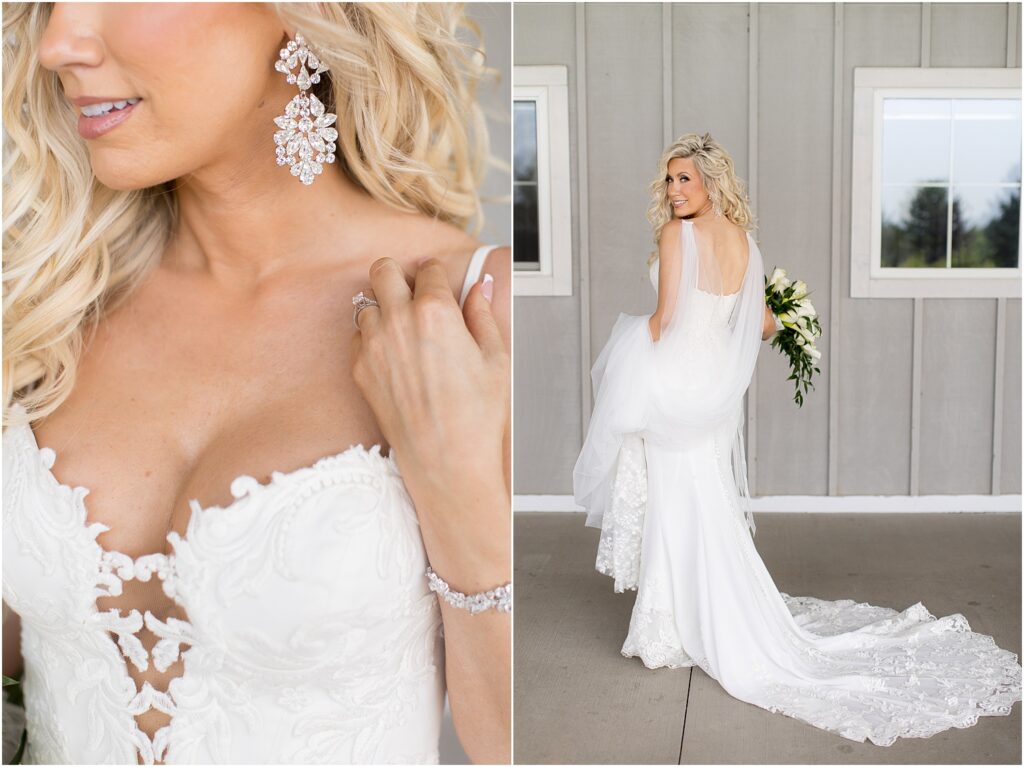 Sage and lavender summer wedding - Bridal portraits