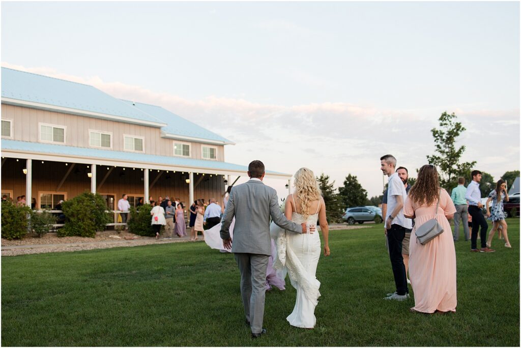 Sage and lavender summer wedding - Cocktail Hour