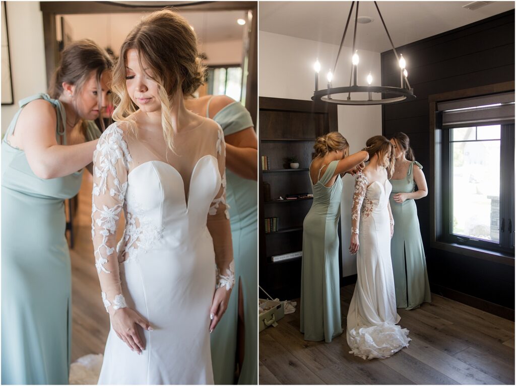 South Dakota Outdoor Wedding - Bride getting ready