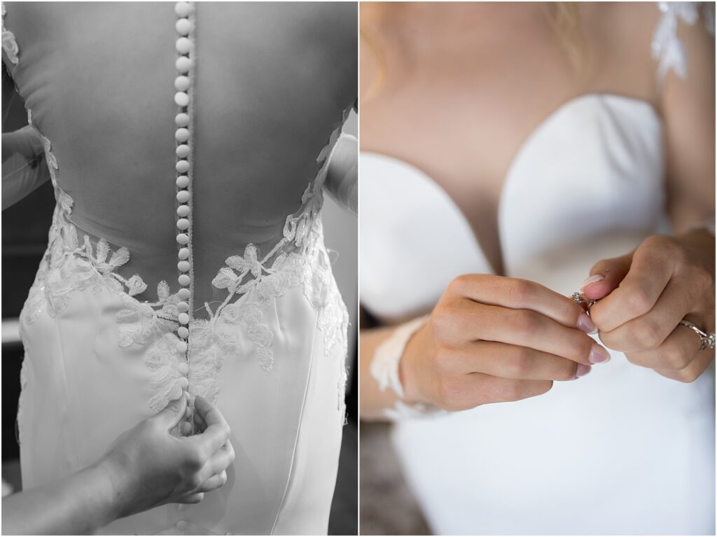 South Dakota Outdoor Wedding - Bride's dress