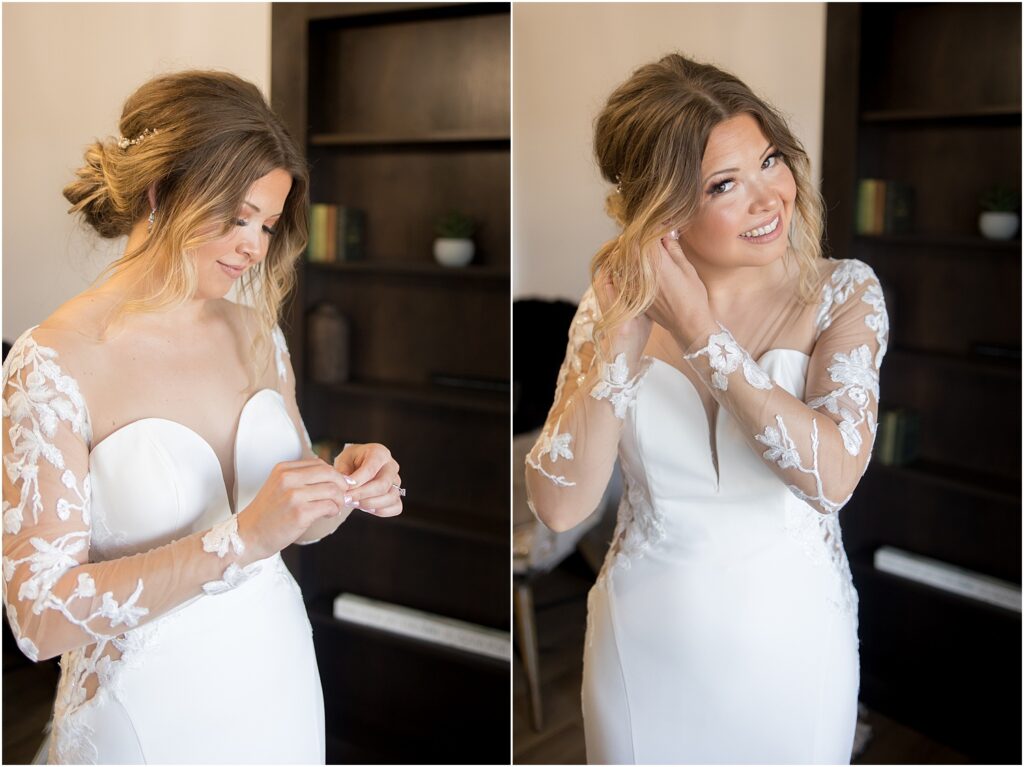 South Dakota Outdoor Wedding - Bride getting ready