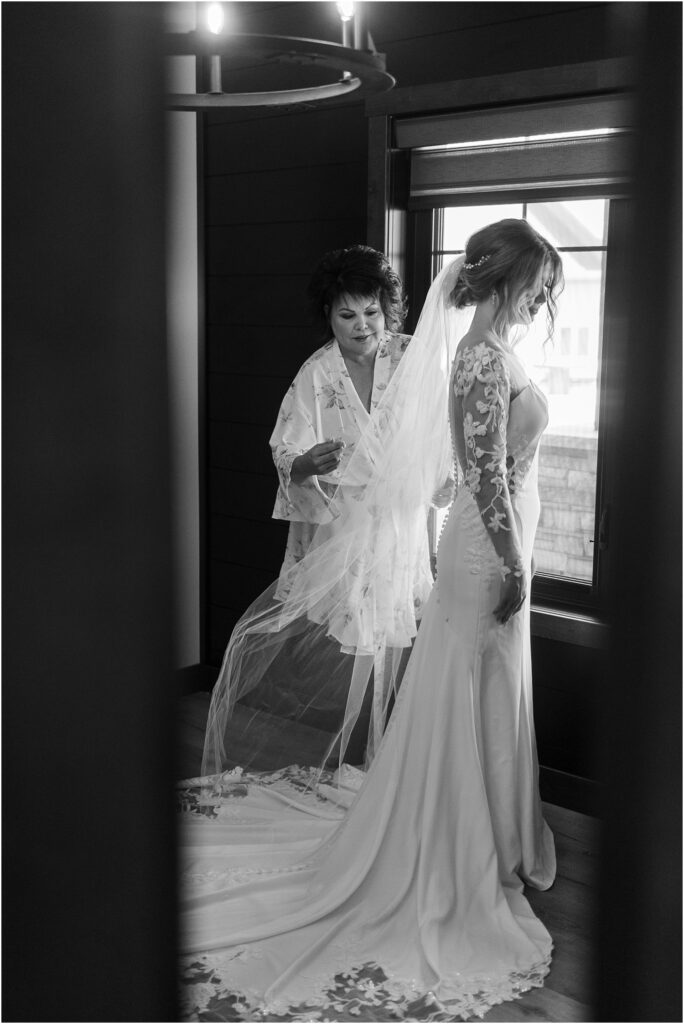 South Dakota Outdoor Wedding - Bride getting ready