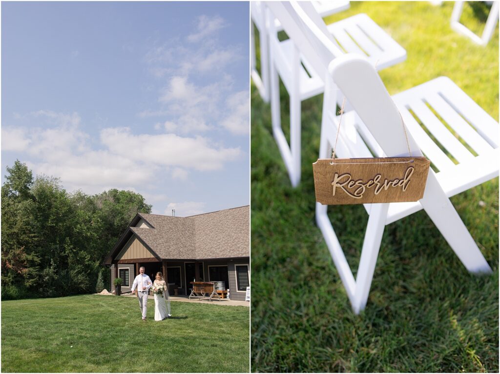 South Dakota Outdoor Wedding - outdoor ceremony