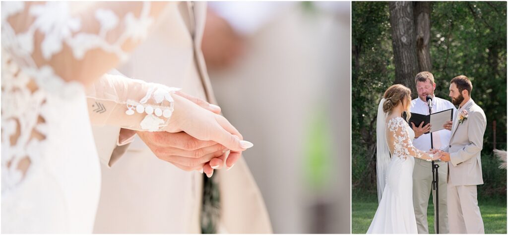 South Dakota Outdoor Wedding - ceremony details