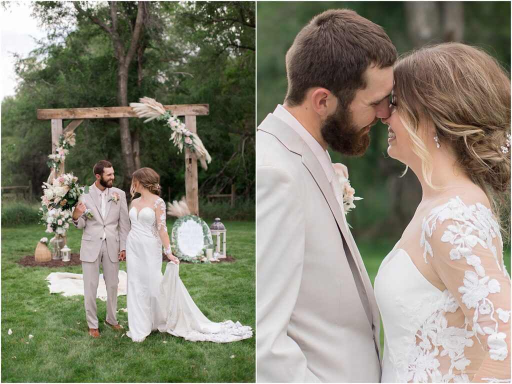 South Dakota Outdoor Wedding - couple's portraits