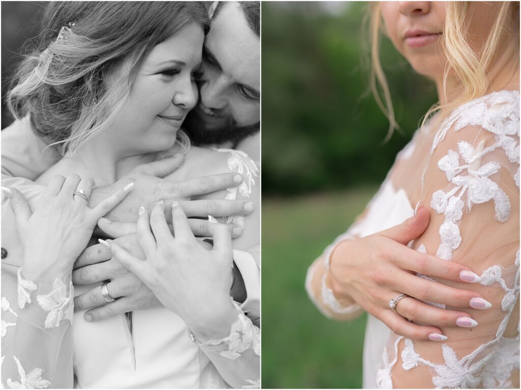 South Dakota Outdoor Wedding - bride and groom
