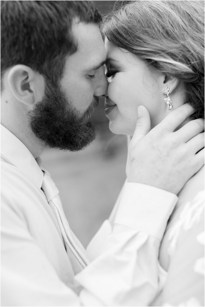 South Dakota Outdoor Wedding - romantic wedding pose