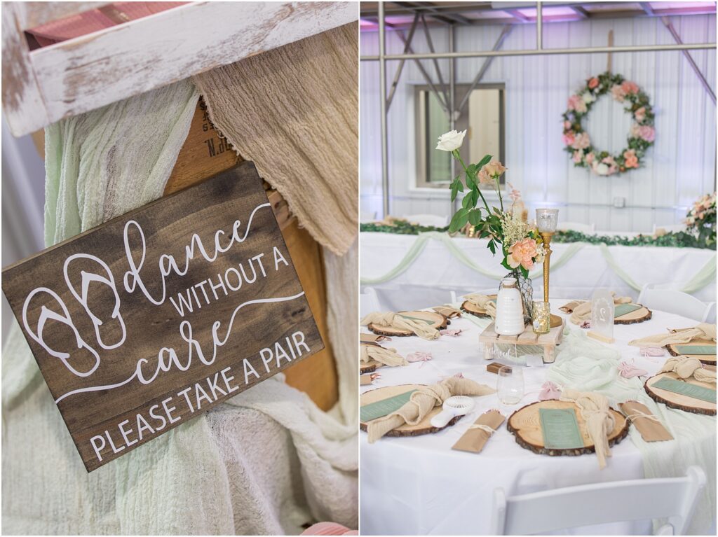 South Dakota Outdoor Wedding - wedding sandals