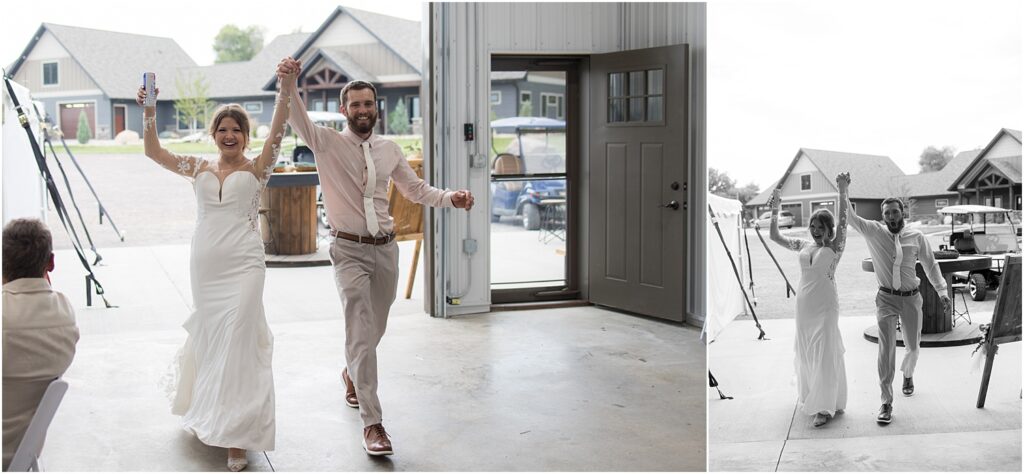 South Dakota Outdoor Wedding - big entrance