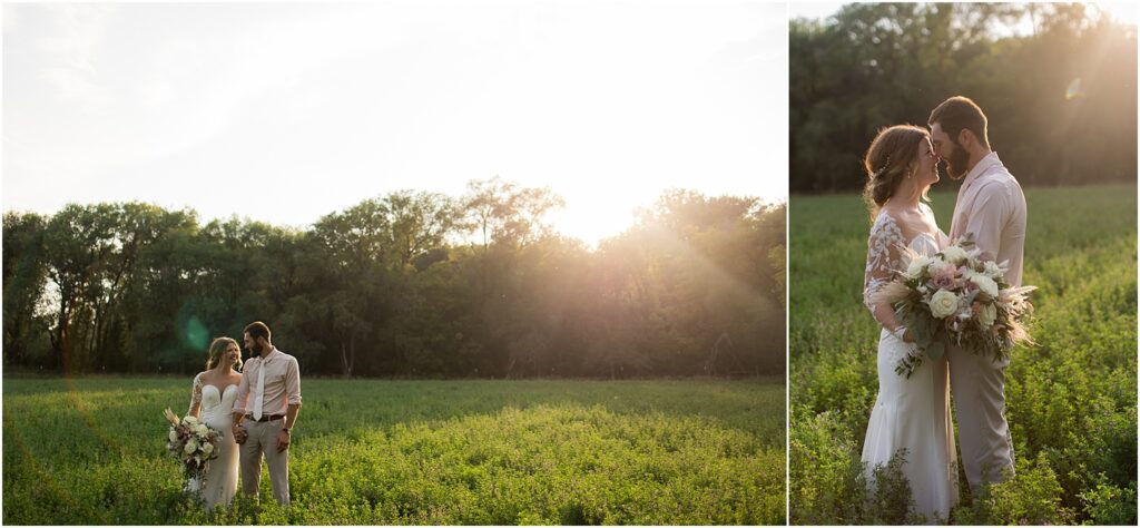 South Dakota Outdoor Wedding - Sunset photos