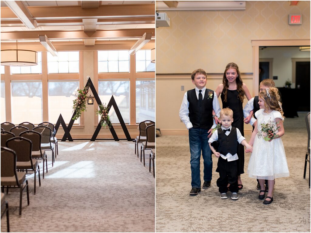 Sioux Falls Country Club Spring wedding - Ceremony