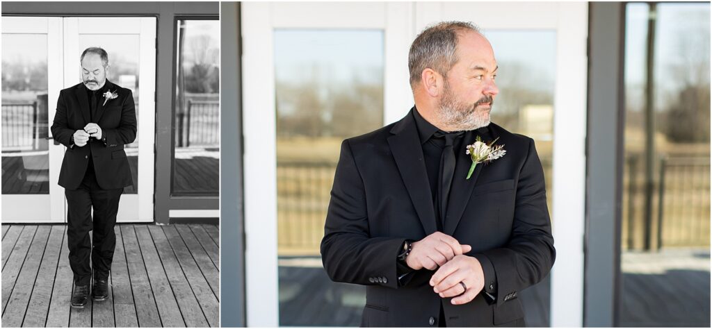 Sioux Falls Country Club Spring wedding - Couple's Portraits